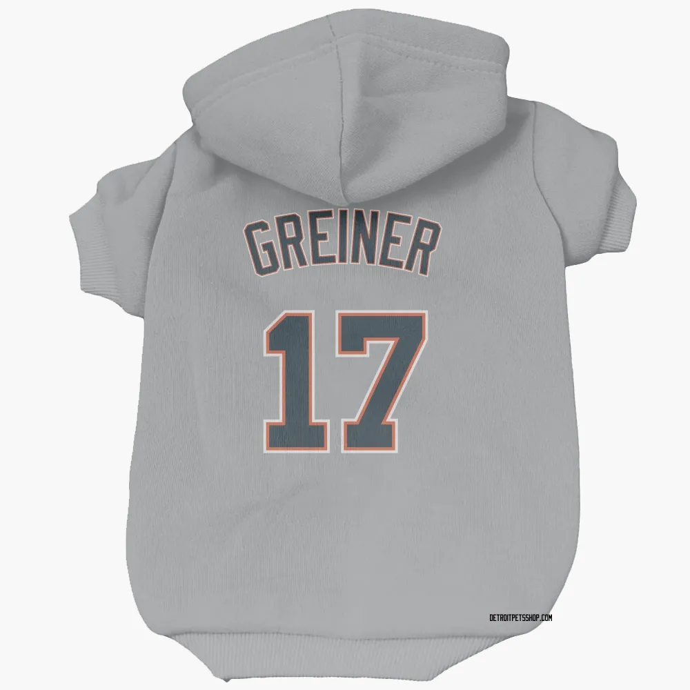 Detroit Tigers Gray Dog Hoodie