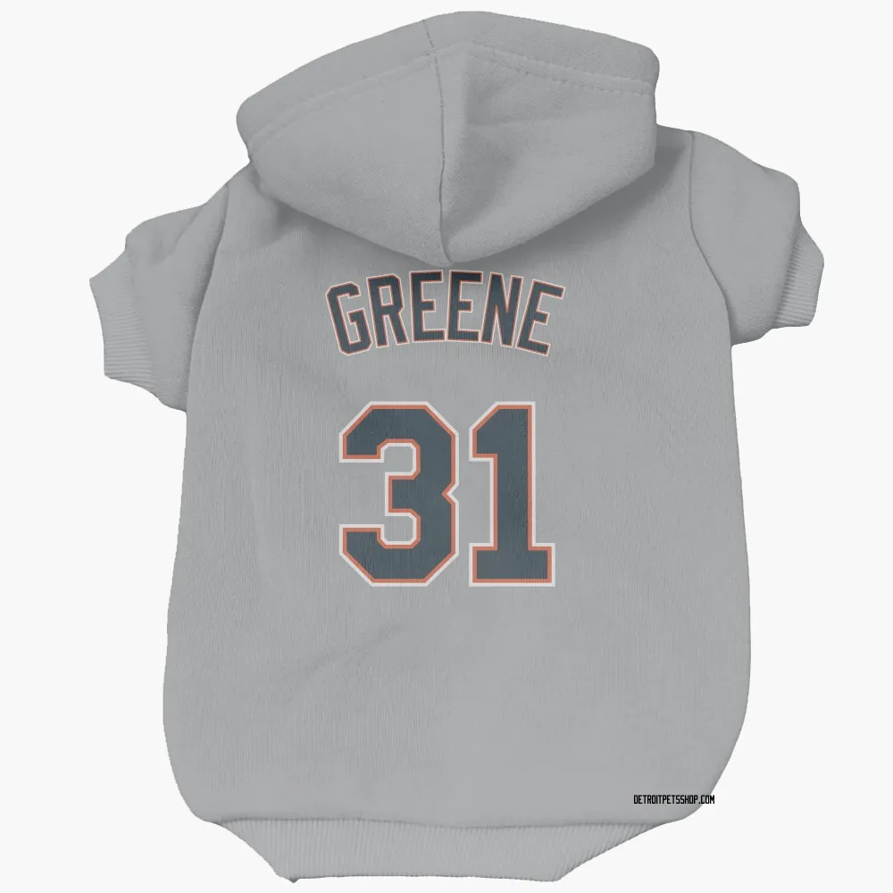 Detroit Tigers Gray Dog Hoodie